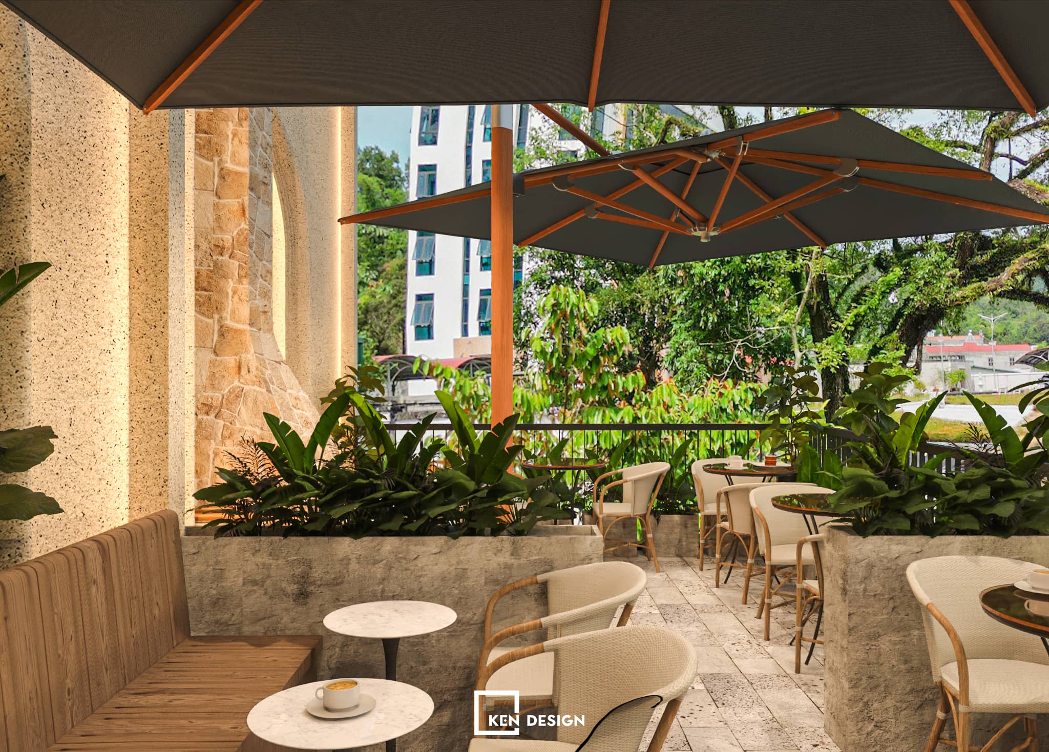 Thiết kế quán Tày Cafe tại Cao Bằng